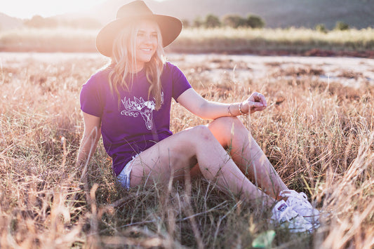 CC Ladies Embroidered "Wild Flower" T-shirt