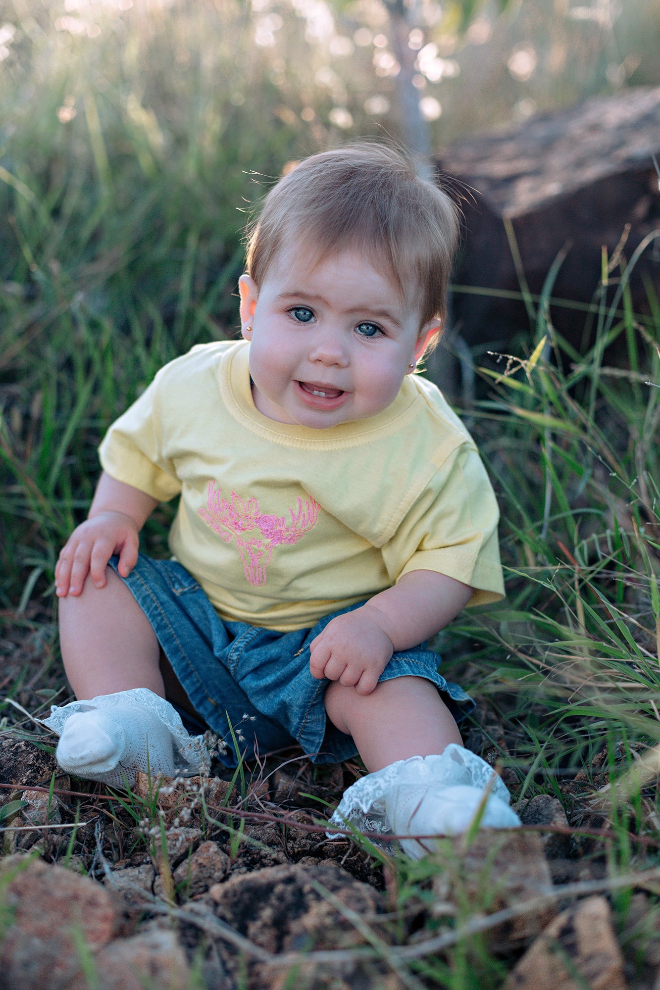 CC Little Lady Embroidered Wild Flower T-Shirt