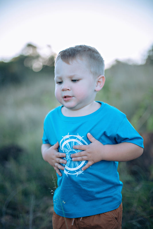 CC Little Guy Embroidered "Walk The Line" Tee