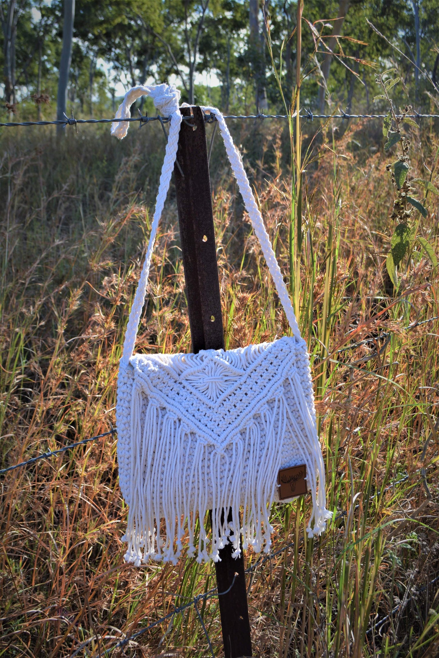 CC Macrame Tassle Clutch