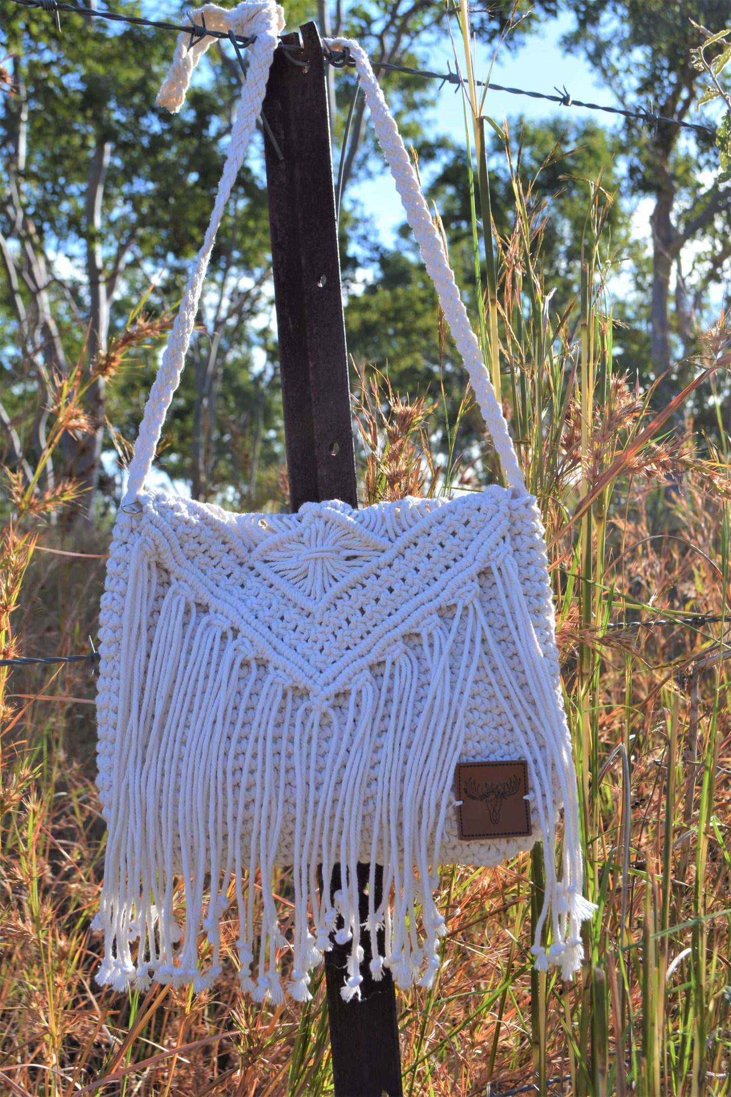 CC Macrame Tassle Clutch